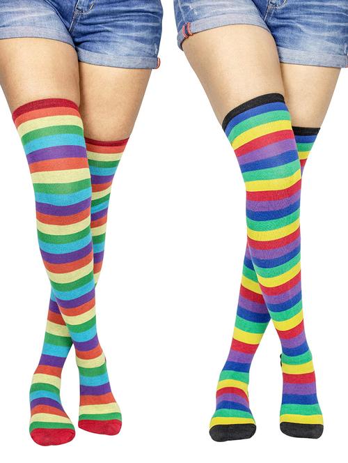 pack of 2 striped stockings - 18880211 - Very Small Image - 1
