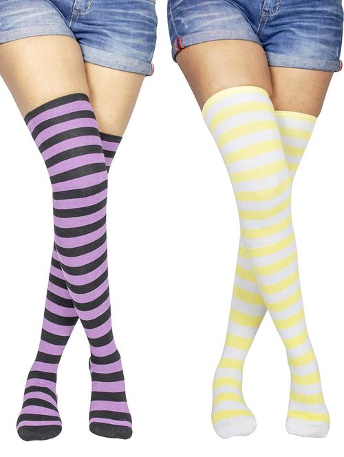 pack of 2 striped stockings - 18880223 - Very Small Image - 1