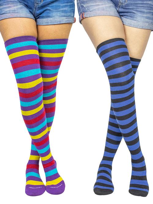 pack of 2 striped stockings - 18880268 - Very Small Image - 1