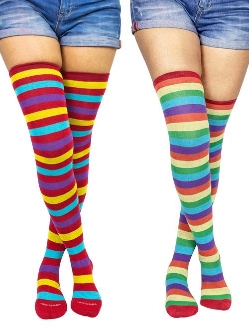 pack of 2 striped stockings - 18880277 - Very Small Image - 1