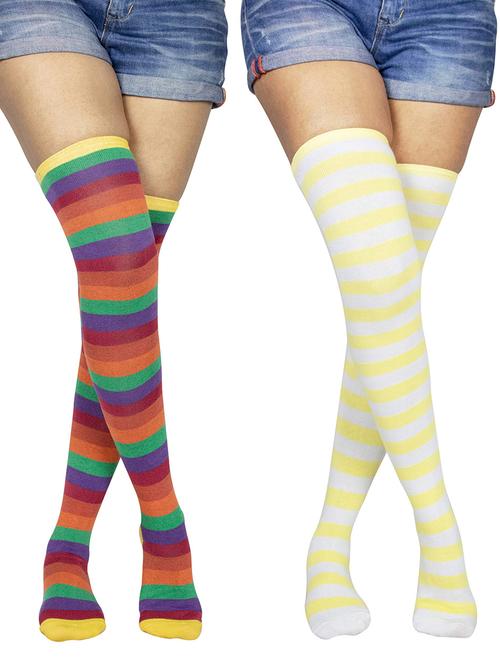 pack of 2 striped stockings - 18880298 - Very Small Image - 1