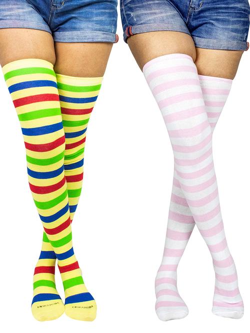 pack of 2 striped stockings - 18880312 - Very Small Image - 1