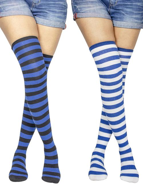 pack of 2 striped stockings - 18880313 - Very Small Image - 1