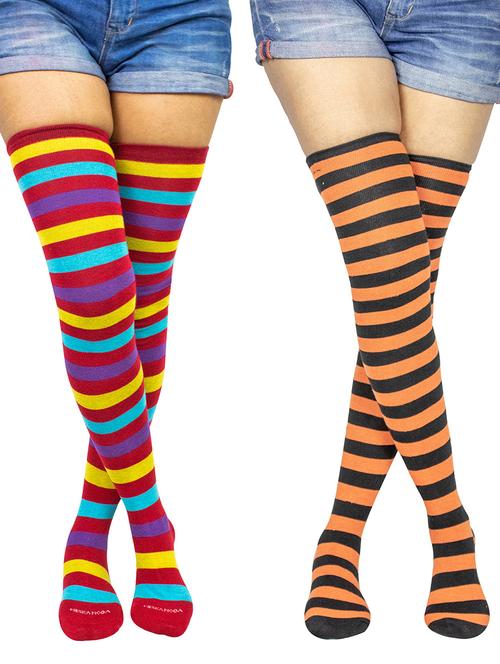 pack of 2 striped stockings - 18880345 - Very Small Image - 1