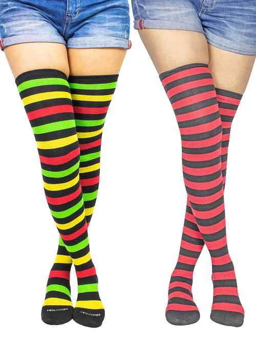 pack of 2 multicolored stocking - 18880384 - Very Small Image - 1