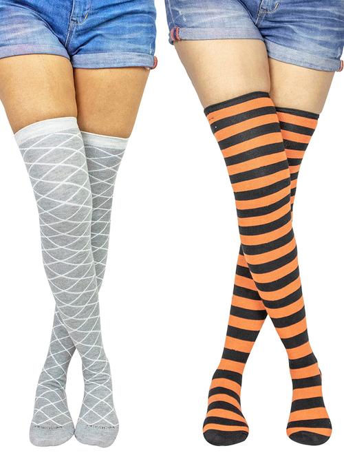 pack of 2 multicolored stockings - 18880451 - Very Small Image - 1