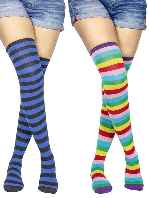 pack of 2 multi colored stocking - 18880559 - Very Small Image - 1