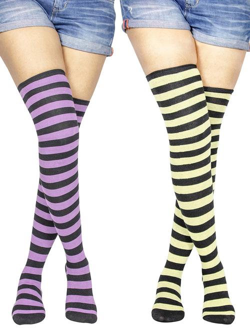 pack of 2 multi colored stocking - 18880578 - Very Small Image - 1
