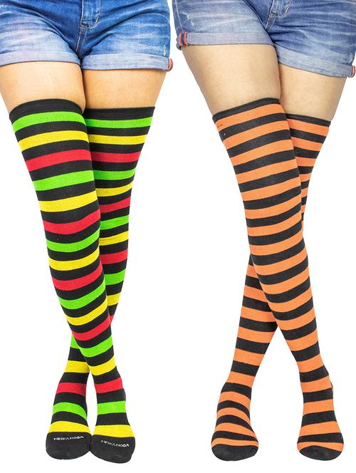 pack of 2 multi colored stockings - 18880583 - Very Small Image - 1