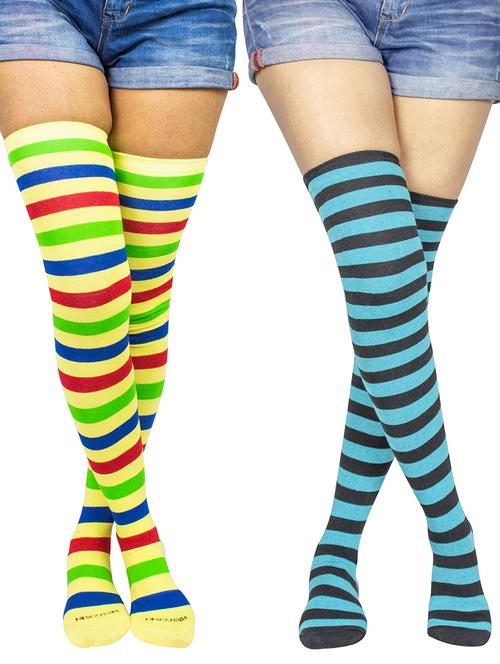pack of 2 multi colored stockings - 18880585 - Very Small Image - 1