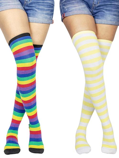 pack of 2 multi colored stockings - 18880599 - Very Small Image - 1