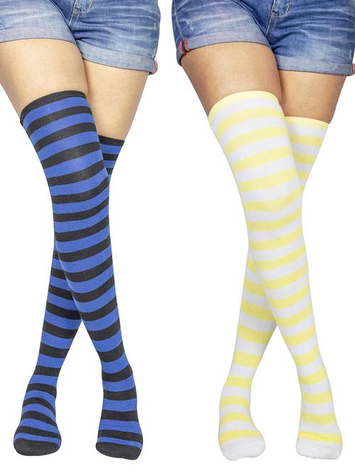 pack of 2 multi colored stockings - 18880601 - Very Small Image - 1