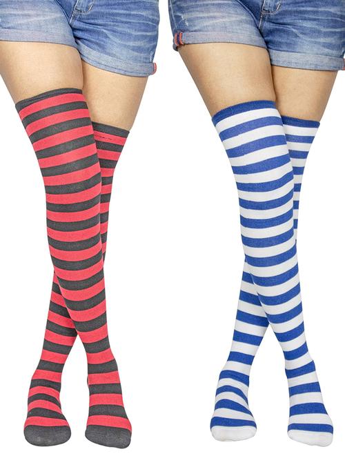 pack of 2 striped stocking - 18880689 - Very Small Image - 1