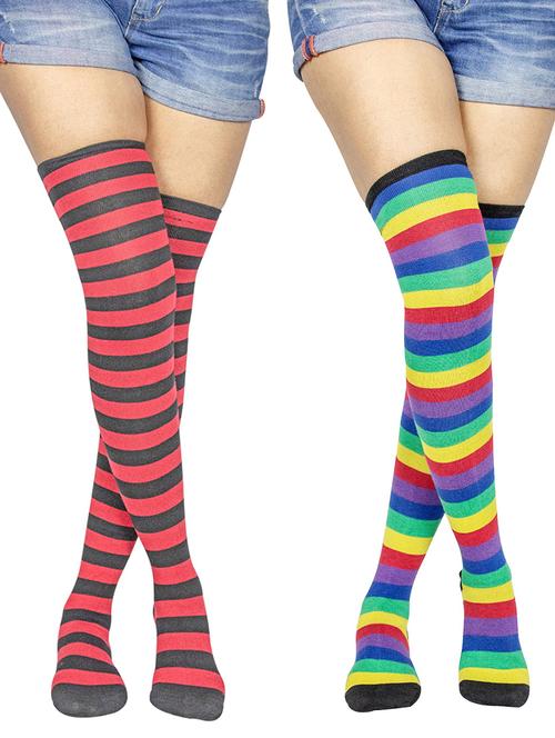 pack of 2 striped stocking - 18880690 - Very Small Image - 1