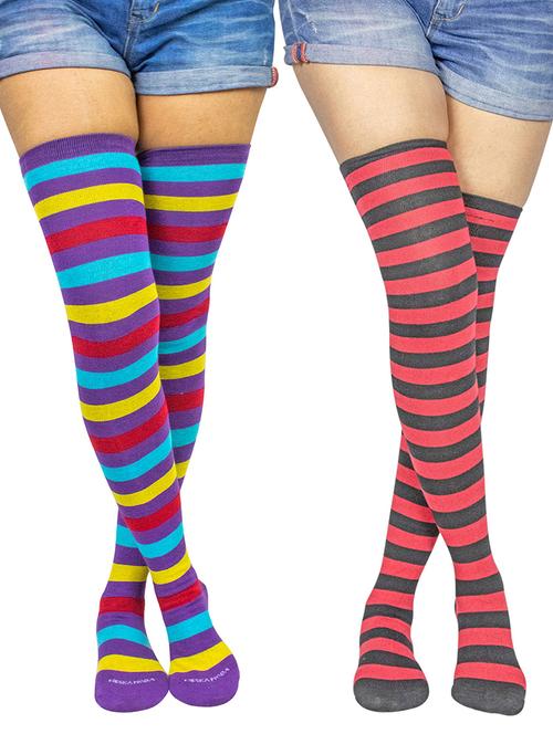 pack of 2 striped stocking - 18880693 - Very Small Image - 1