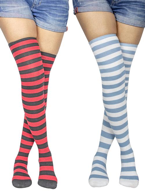 pack of 2 striped stocking - 18880698 - Very Small Image - 1