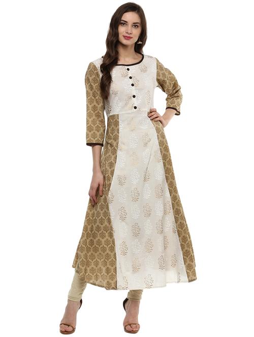 multi coloured printed kurta pant set - 18880978 - Very Small Image - 1