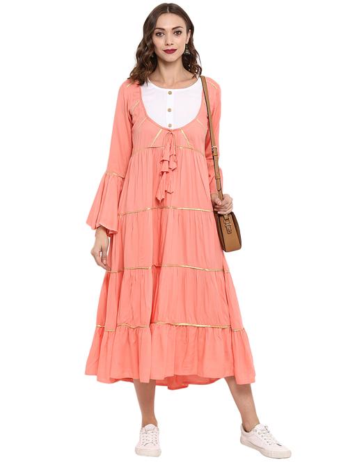 solids flared gown - 18880994 - Very Small Image - 1