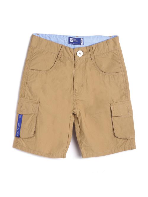 brown polyester blend shorts - 18882704 - Very Small Image - 1