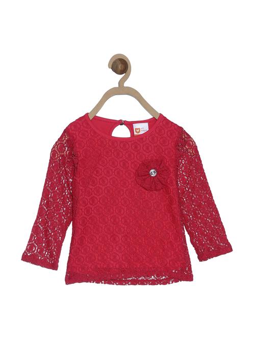 red lace regular top - 18882947 - Very Small Image - 1