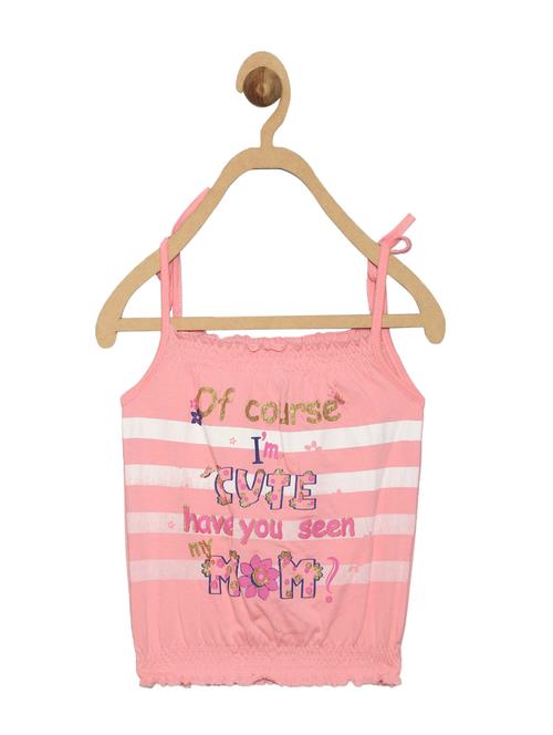 pink printed knit regular top - 18883035 - Very Small Image - 1