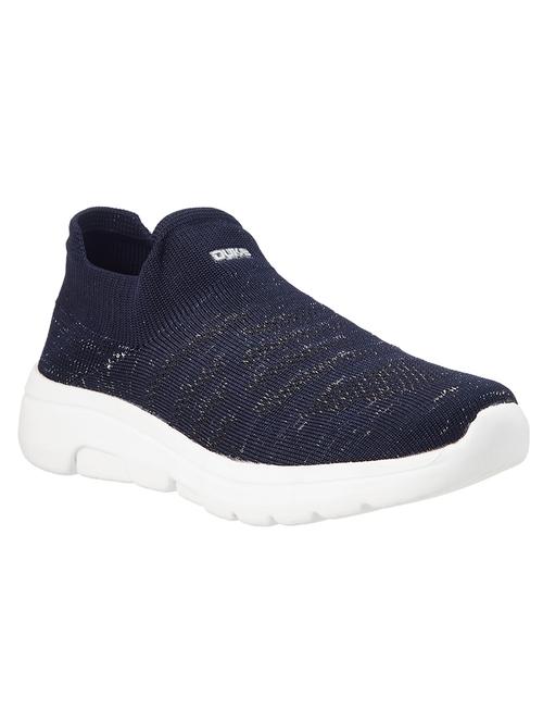 navy fabric slip on sports shoes - 18886767 - Very Small Image - 1