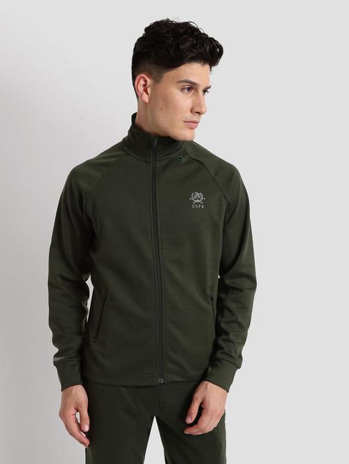 green 95% polyester, 5% spandex casual jacket - 18902664 - Very Small Image - 1