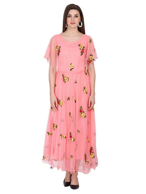 pink a-line fusion dress - 18904611 - Very Small Image - 1