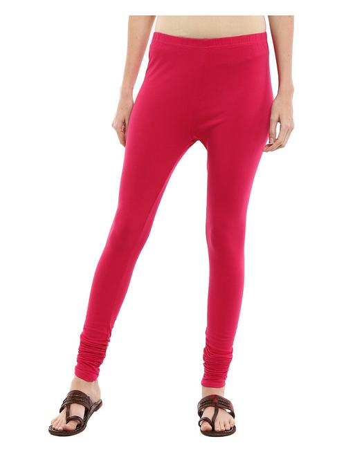 pink solid churidar legging - 18905345 - Very Small Image - 1