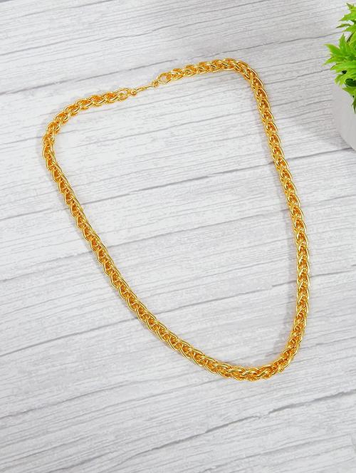 gold brass chain necklace - 18905419 - Very Small Image - 1