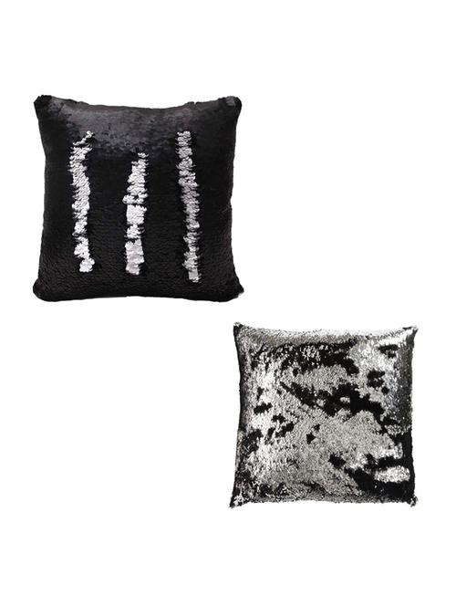 square shape sequined cushion cover - 18905548 - Very Small Image - 1