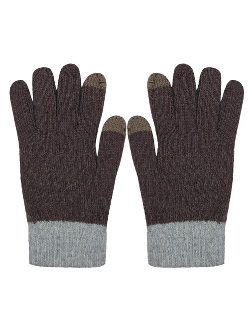 solids plain wool gloves - 18906241 - Very Small Image - 1
