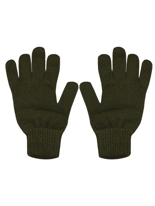 solids plain wool gloves - 18906252 - Very Small Image - 1