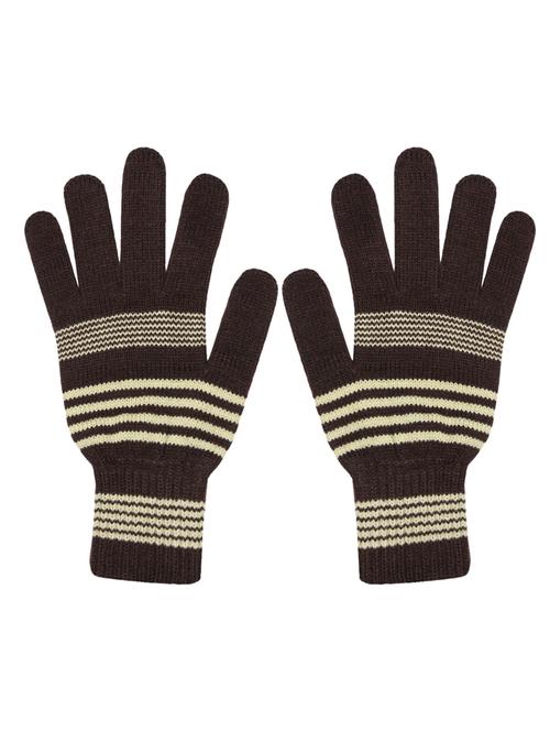 stripes design wool gloves - 18906272 - Very Small Image - 1