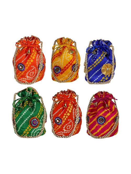 multi colored cotton regular potli - 18906367 - Very Small Image - 1