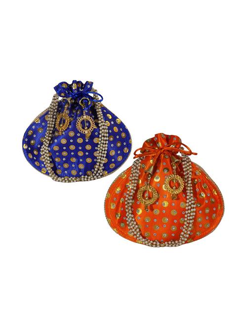 multi colored satin regular potli - 18906387 - Very Small Image - 1