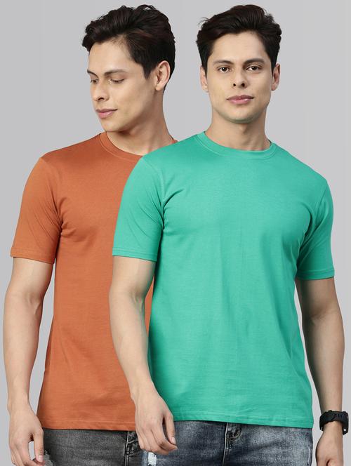 solids cotton men's t-shirt - 18906469 - Very Small Image - 1