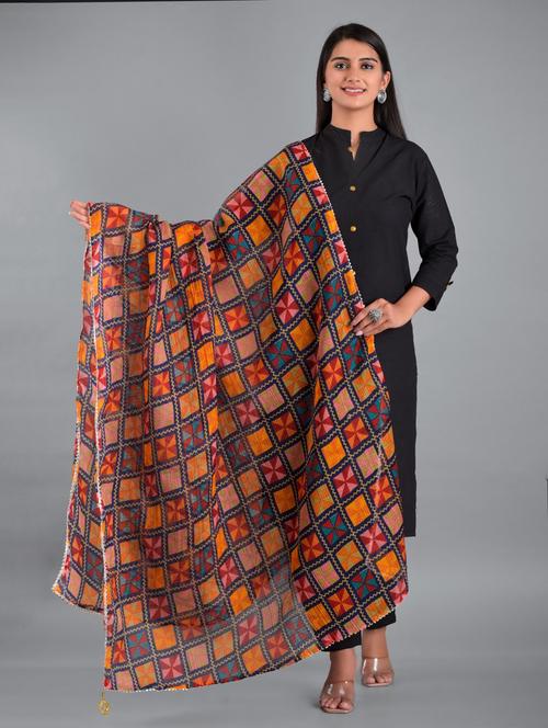 multi colored dupatta - 18906796 - Very Small Image - 1