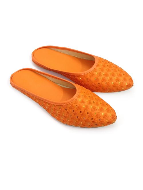 orange ethnic sandal - 18907257 - Very Small Image - 1
