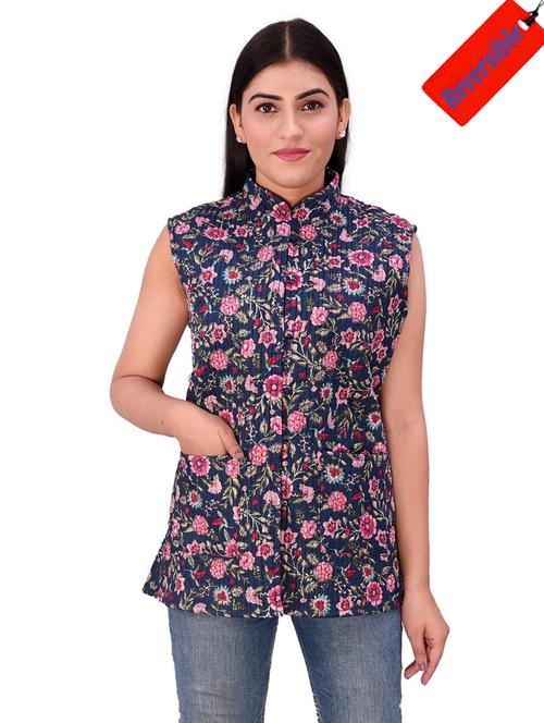 black printed ethnic jacket - 18908367 - Very Small Image - 1