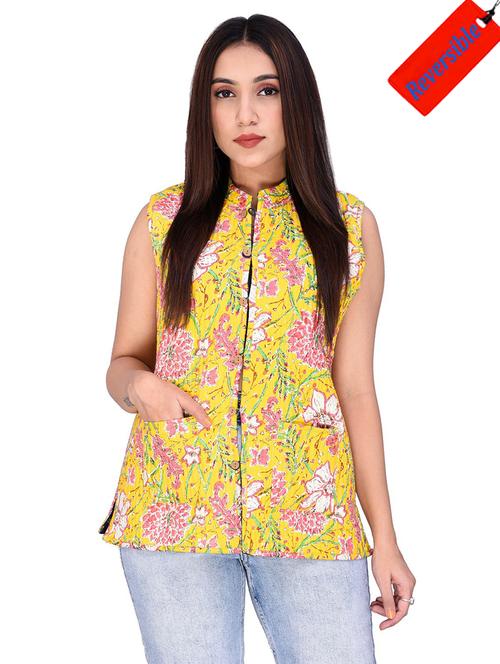 multi colored printed ethnic jacket - 18908372 - Very Small Image - 1