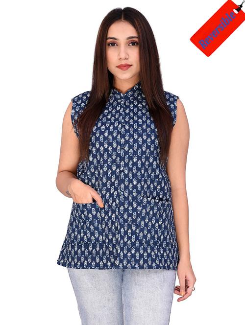 multi colored printed ethnic jacket - 18908381 - Very Small Image - 1