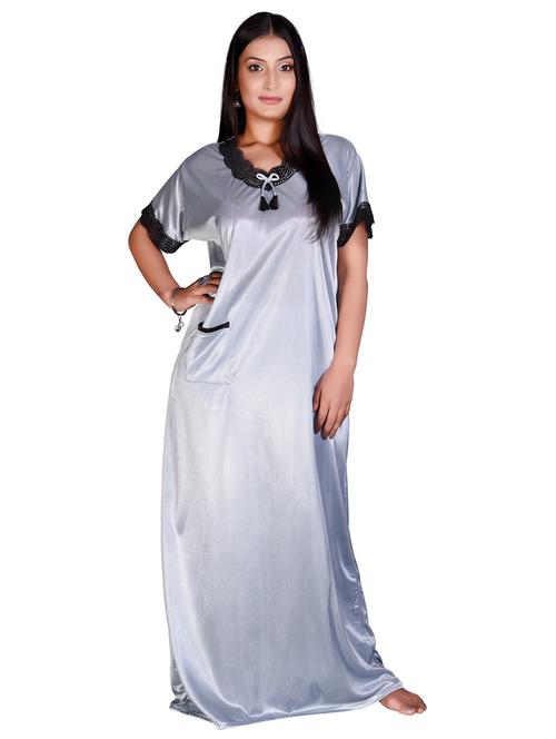 short sleeved solid nighty - 18908572 - Very Small Image - 1