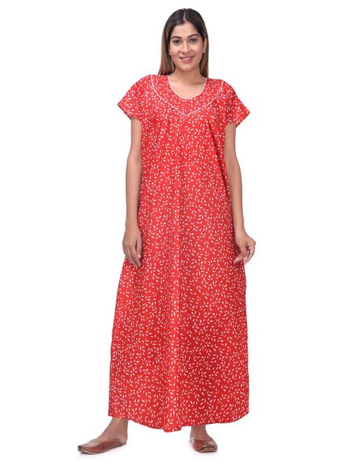 short sleeved printed nighty - 18908573 - Very Small Image - 1