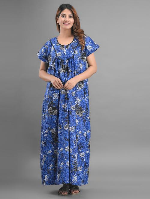 short sleeved printed nighty - 18908576 - Very Small Image - 1