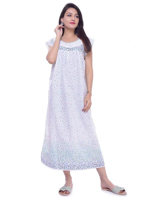 short sleeved printed nighty - 18908580 - Very Small Image - 1