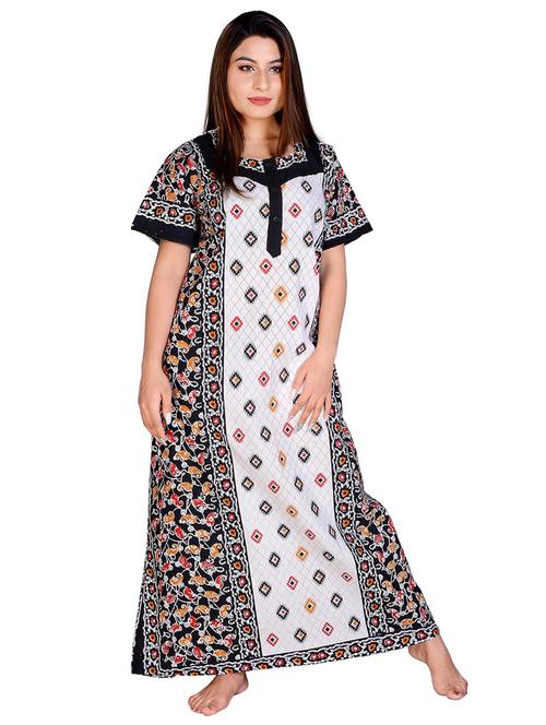 multi colored cotton sleepshirts & nighty - 18908672 - Very Small Image - 1