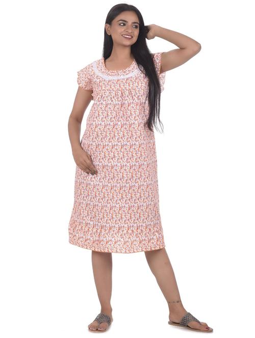 white cotton sleepshirts & nighty - 18909032 - Very Small Image - 1