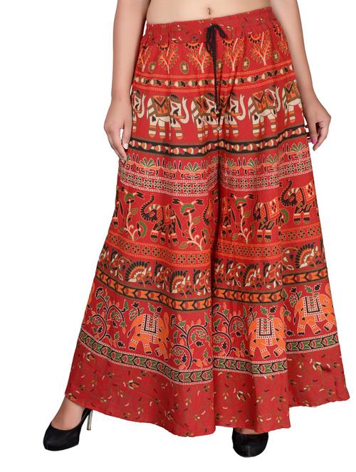 orange cotton blend trousers - 18909092 - Very Small Image - 1