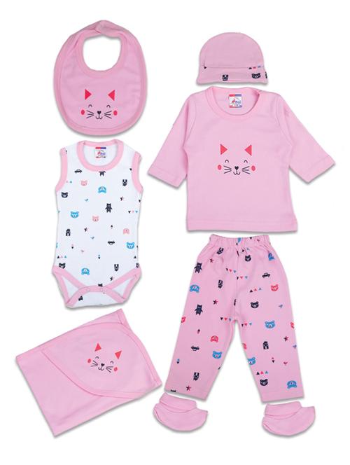 pink cotton twin sets - 18910042 - Very Small Image - 1